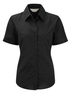 Russell Collection J933F - Womens short sleeve Oxford shirt