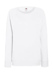 Fruit of the Loom 62-146-0 - Lady-Fit Lightweight Raglan Sweat White