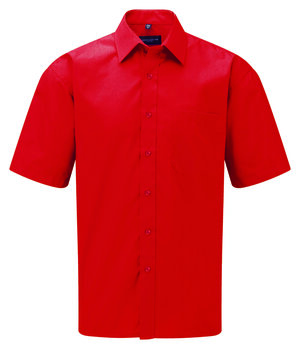 Russell Europe 935M - Short Sleeve Poplin Shirt