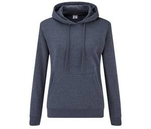 Fruit of the Loom SC269 - Women's Hoodie With Kangaroo Pocket Vintage Heather Navy