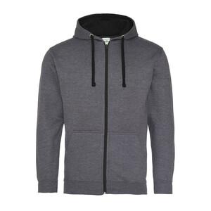 AWDIS JH053 - Contrast zipped hoodie