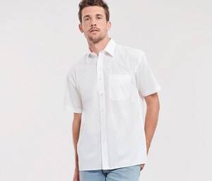 Russell Collection JZ937 - Mens Short Sleeve Shirt 100% Cotton